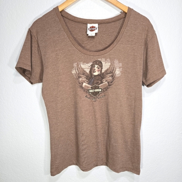 Harley-Davidson Tops - Harley Davidson Large 2007 Y2K St. Louis Ride with Passion Shirt